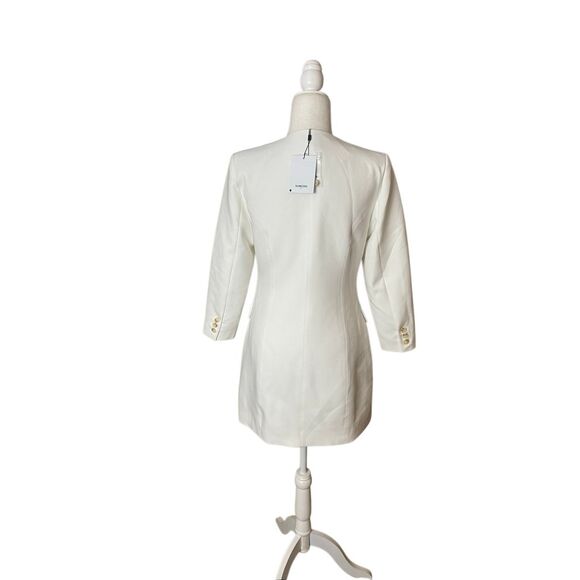 SUNCOO Paris White Blazer Mini Dress – Size T1 (Small/Medium) - Picture 2 of 8